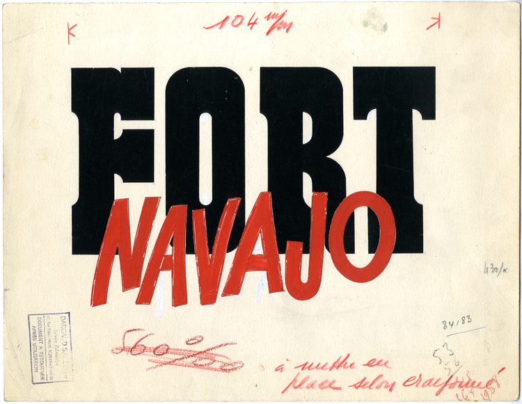 lettrage original Fort Navajo